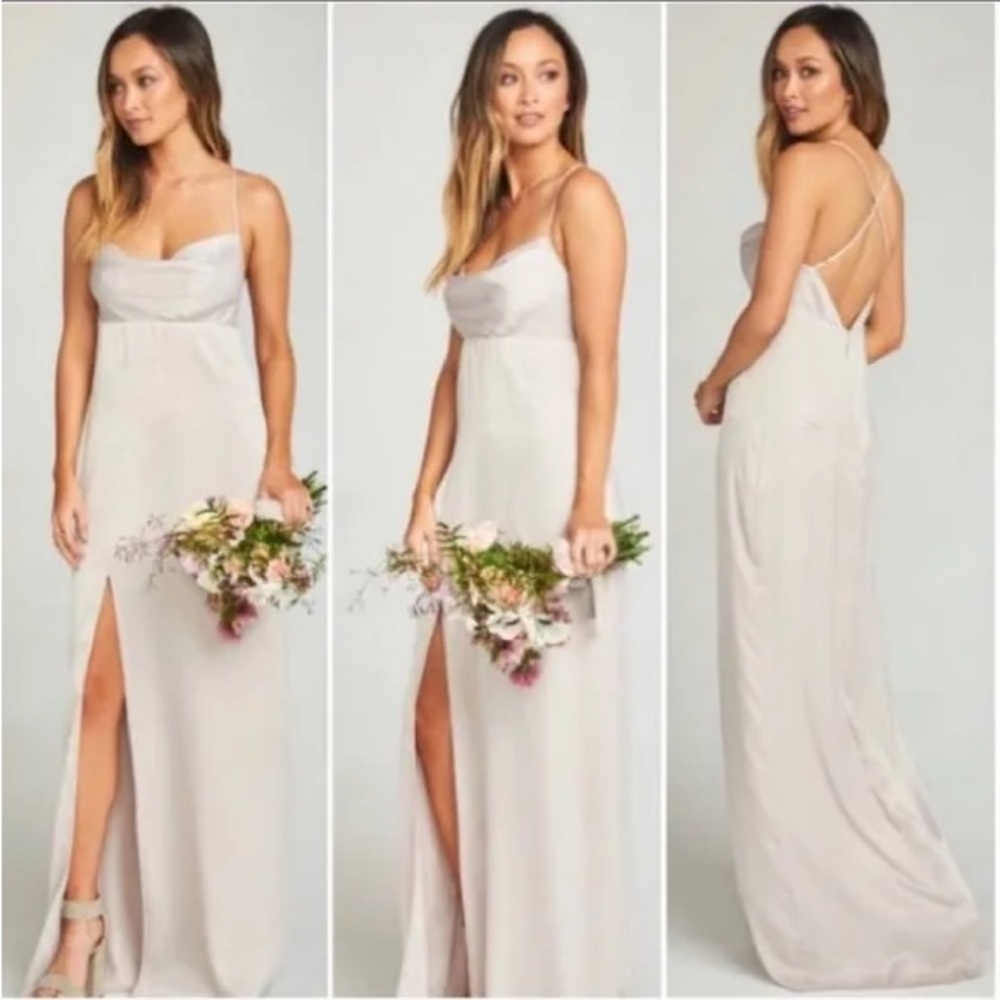 -Show me your mumu-forever cowl neck maxi dress